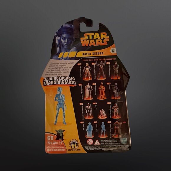 Star Wars Revenge of the Sith ROTS Aayla Secura Jedi Hologram Figure #69 3.75”’ - Picture 4 of 8